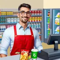 Supermarket Shop Sim Game 2024
