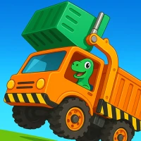 Dinosaur Garbage Truck Games